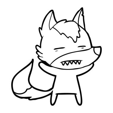 Kurt gösteren diş çizgi film