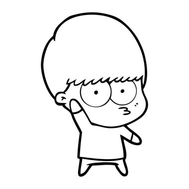 sallayarak gergin çizgi film çocuk