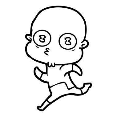 çizgi film garip kel uzay adamı