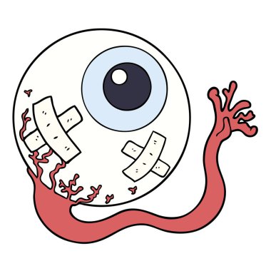 vektör çizim karikatür göz küresi