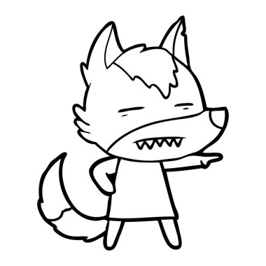 Kurt gösteren diş çizgi film