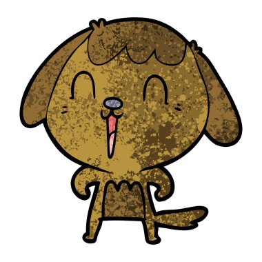 Çizgi film köpeğinin vektör çizimi