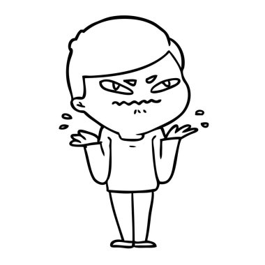 vektör çizim karikatür adam