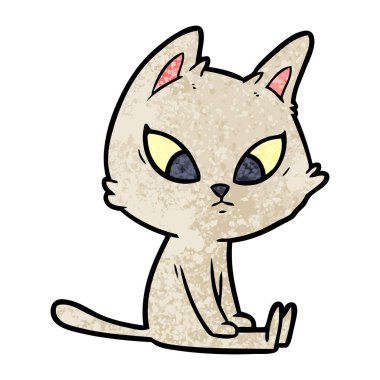 karışık karikatür kedi vektör çizim