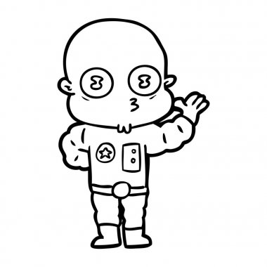 garip kel spaceman sallayarak