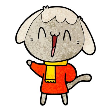 Çizgi film köpeğinin vektör çizimi