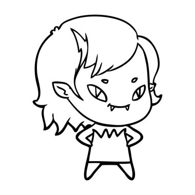 çizgi film dostu vampir kız