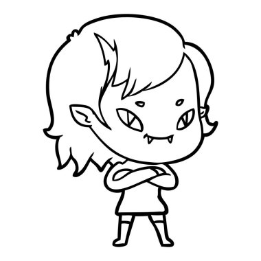 çizgi film dostu vampir kız