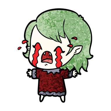 ağlayan vampir kız çizgi film