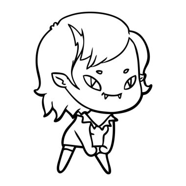 çizgi film dostu vampir kız