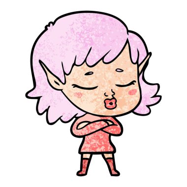 vektör çizim karikatür kız ağlıyor