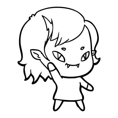 çizgi film dostu vampir kız