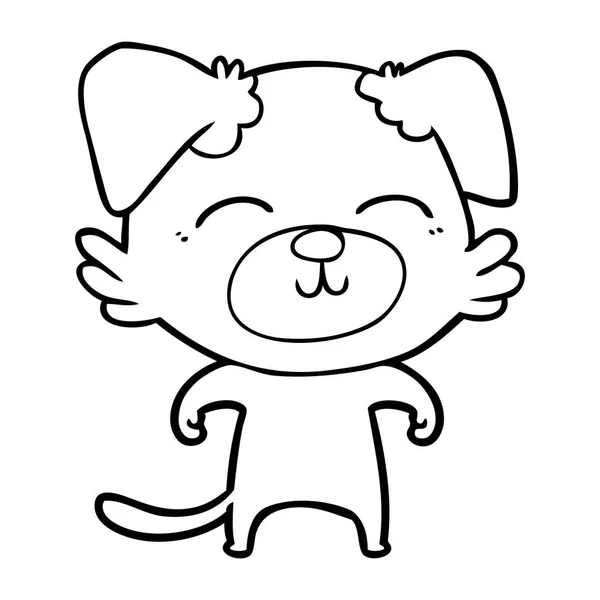 Vector Ilustración Dibujos Animados Perro — Vector de stock