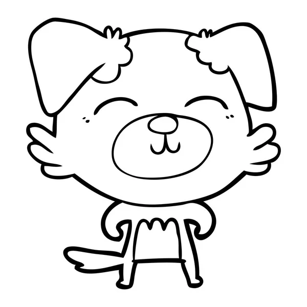 漫画犬のベクトル図 — ストックベクタ