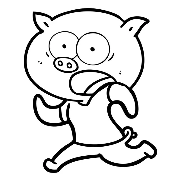 Ilustración Vectorial Cerdo Dibujos Animados — Archivo Imágenes Vectoriales
