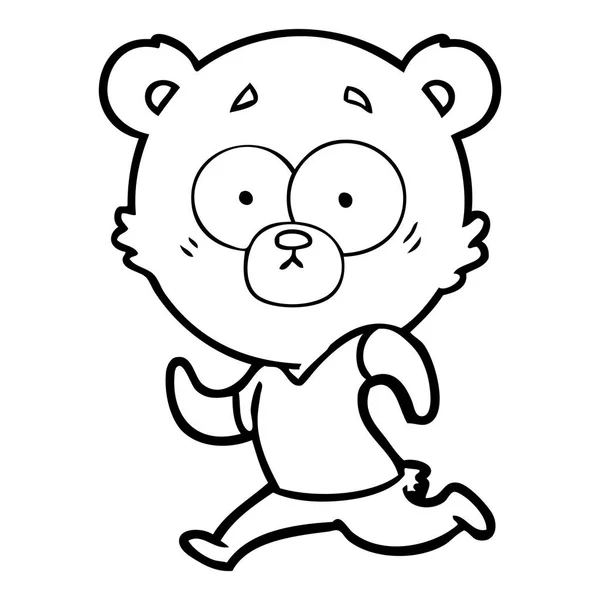 Desenho Animado Urso Polar Surpreso —  Vetores de Stock