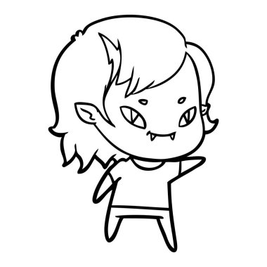 çizgi film dostu vampir kız