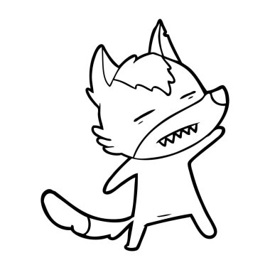 Kurt gösteren diş çizgi film