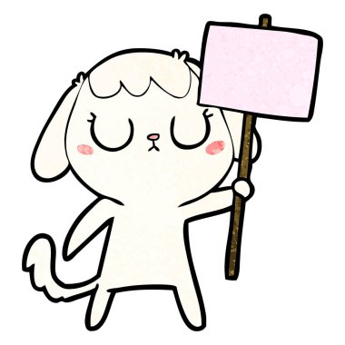 Çizgi film köpeğinin vektör çizimi