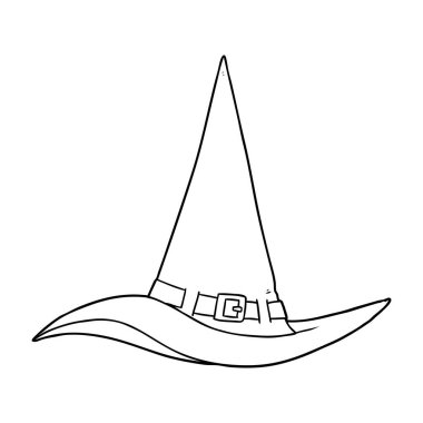 Cadı şapkasının vektör çizimi