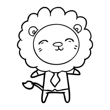 çizgi film aslan iş elbiseleri