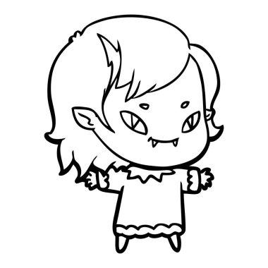 çizgi film dostu vampir kız