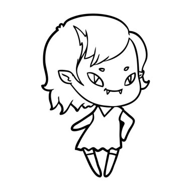 çizgi film serin vampir kız