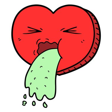 çizgi film aşk hasta kalp