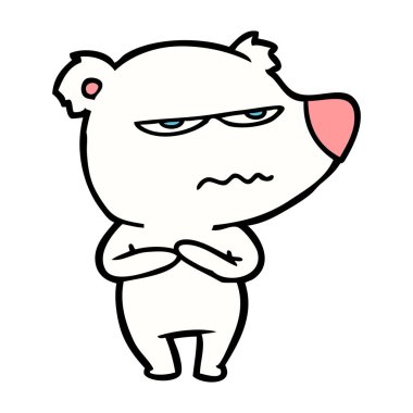 Karikatür kutup ayısının vektör çizimi