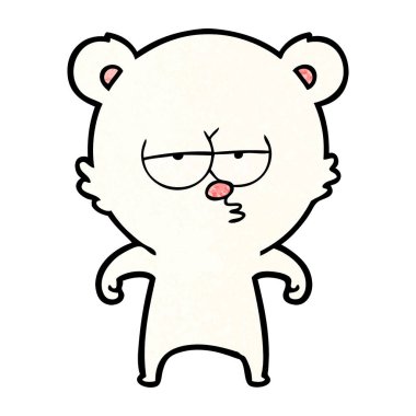 Karikatür kutup ayısının vektör çizimi