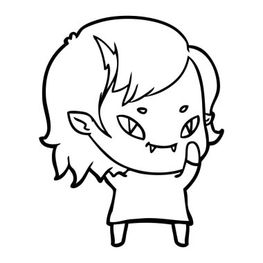 çizgi film dostu vampir kız