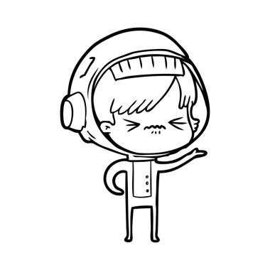 kızgın çizgi film alan kız