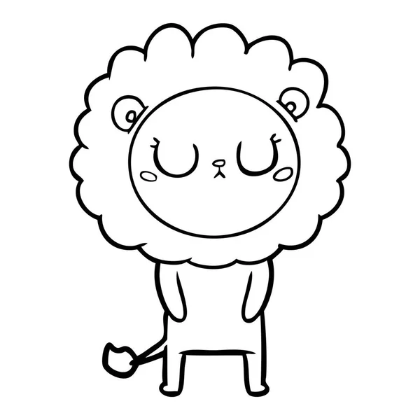漫画ライオンのベクトル図 — ストックベクタ