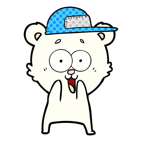 Animado Oso Peluche Dibujos Animados — Vector de stock