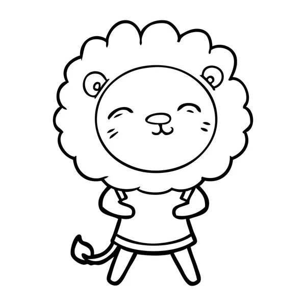 漫画ライオンのベクトル図 — ストックベクタ