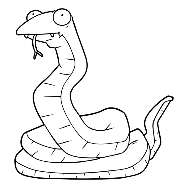 Vector Ilustración Serpiente Dibujos Animados — Archivo Imágenes Vectoriales