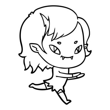 vektör çizim karikatür kız ağlıyor