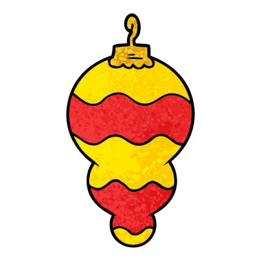 vektör çizim karikatür Noel dekorasyon