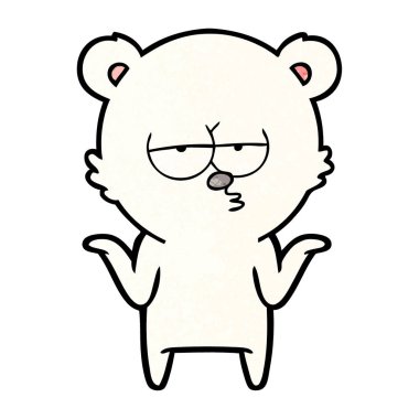 Karikatür kutup ayısının vektör çizimi