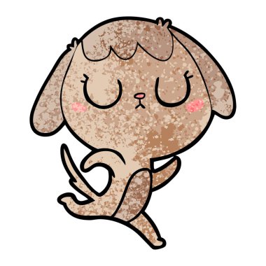 Çizgi film köpeğinin vektör çizimi