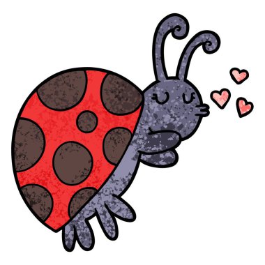 vektör çizim karikatür uğur böceği