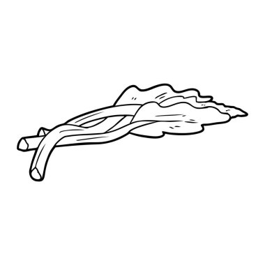 vektör çizim karikatür ravent