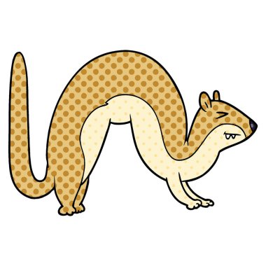 vektör çizim karikatür gelincik