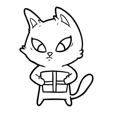 karışık karikatür kedi vektör çizim