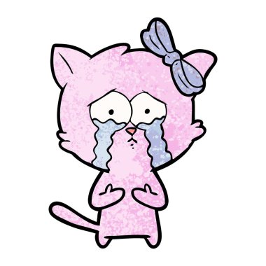 Çizgi film kedisinin vektör çizimi