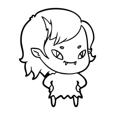 çizgi film dostu vampir kız