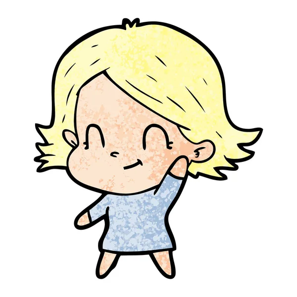 vektör çizim karikatür kız ağlıyor