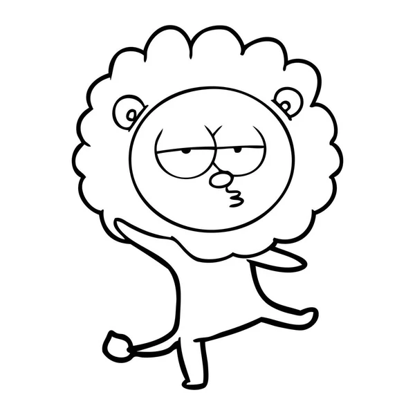 Illustration Vectorielle Lion Dessin Animé — Image vectorielle