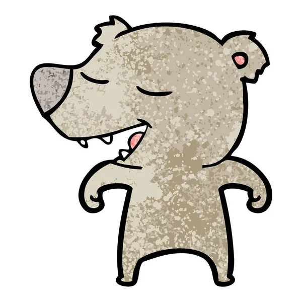 Ilustração Vetorial Urso Dos Desenhos Animados — Vetor de Stock