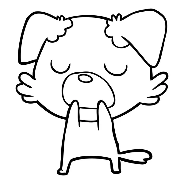 Vektor Illustration Von Cartoon Hund — Stockvektor